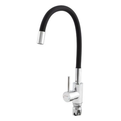 Baterie bucătărie cu duș flexibil CHAMPION SUS-011 CHROME REFL.BLACK
