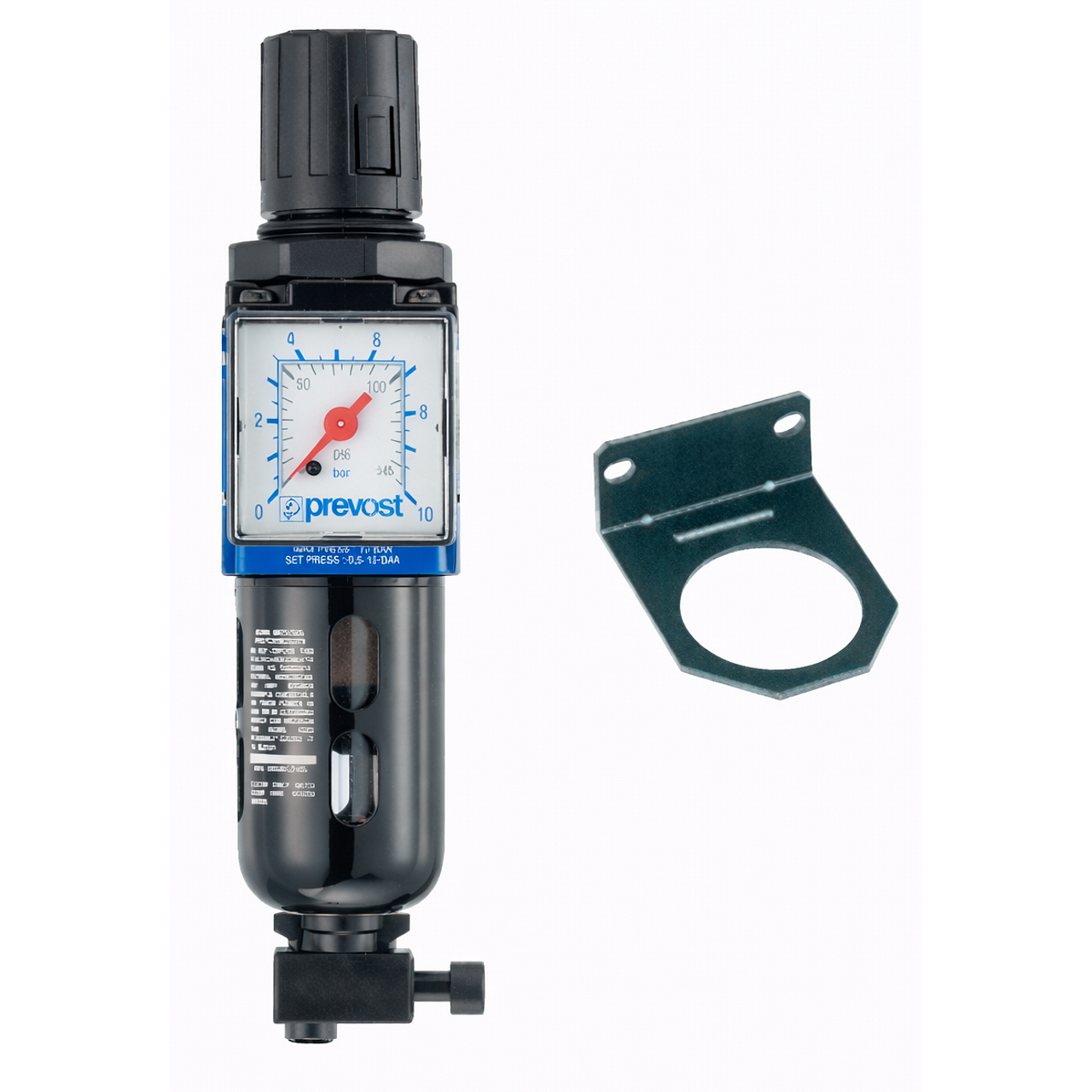Baterie filtranta cu manometru inclus, G 1/2″ Prevost – In lucru Baterie filtranta cu manometru inclus, G 1/2" Prevost - In lucru