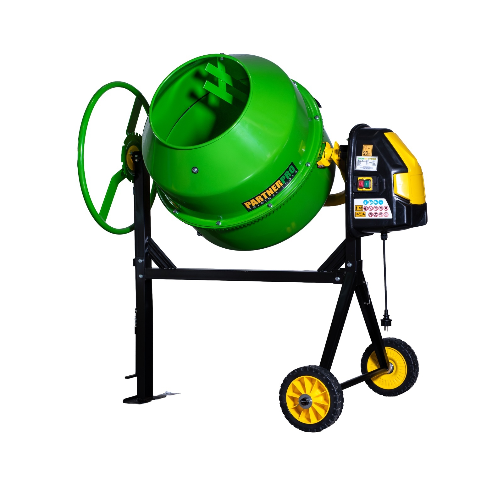 Betonieră 180L PARTNERPRO PPB180 1000 W, 29,5 rot/min – In lucru Betonieră 180L PARTNERPRO PPB180 1000 W, 29,5 rot/min - In lucru