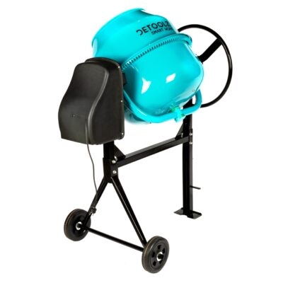 Betoniera Detoolz, capacitate 140 litri, putere 850W, coroana fonta, cu roti - Betoniere