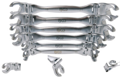 BGS 30410 Set chei pentru conducte de frana, cote metrice, 6 piese