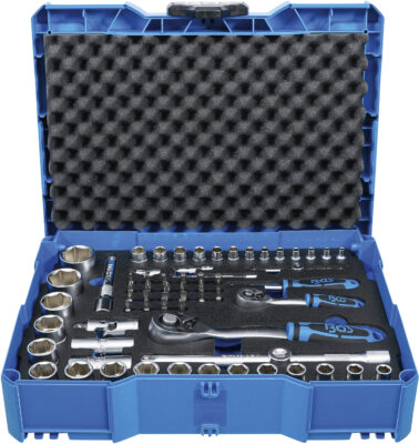 BGS 3354 Set chei tubulare 6, 3 mm (1/4") / 12, 5 mm (1/2") BGS systainer®, 65 piese