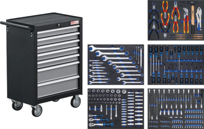 BGS 4060 Banc de scule cu 5 sertare echipate 243 piese, si 2 ser