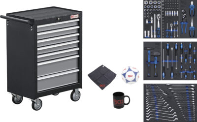 BGS 4080  Dulap cu 7 sertare echipat cu 129 scule