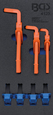 BGS 4123 Set clesti speciali pentru obturat furtune si conducte, 7 piese
