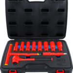 BGS 7134 Set chei tubulare 10 - 24 mm cu izolatie VDE, antrenare 12, 5 mm (1/2"), 11 piese - Truse Scule