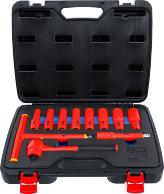 BGS 7134 Set chei tubulare 10 - 24 mm cu izolatie VDE, antrenare 12, 5 mm (1/2"), 11 piese