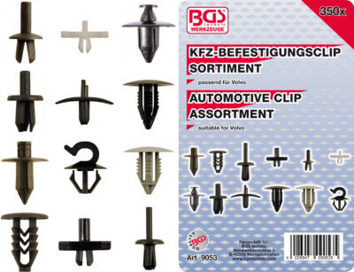 BGS 9053  Clipsuri pentru tapiterie : Volvo, 350-piese