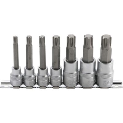 Set cu biti Ribe M6-M14, antrenare cu tubulara 3/8"+1/2", 7 piese, BGS 5185