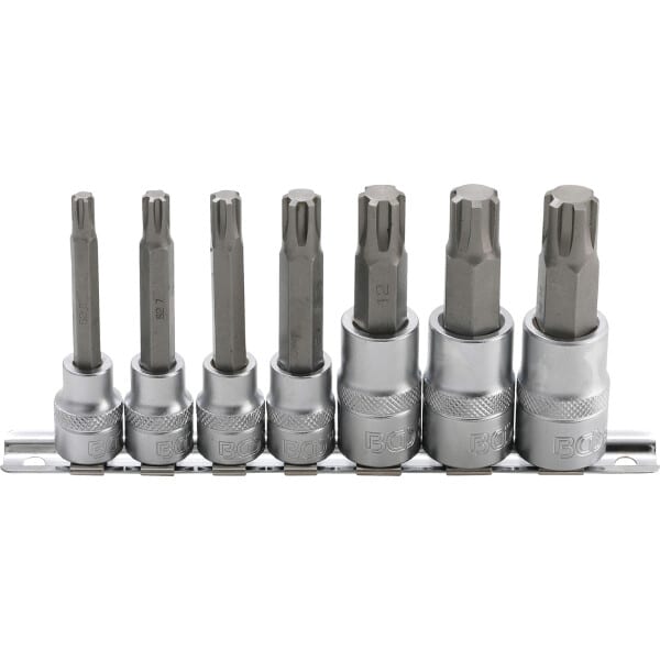 Set cu biti Ribe M6-M14, antrenare cu tubulara 3/8″+1/2″, 7 piese, BGS 5185 – SimpleTools Set cu biti Ribe M6-M14, antrenare cu tubulara 3/8"+1/2", 7 piese, BGS 5185 - SimpleTools