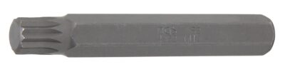 Bit cu dinţi multipli M10, Spline (XZN), lungime 75mm, antrenare 3/8", BGS 4862
