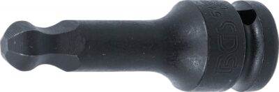 Bit de impact Inbus cu cap sferic 12 mm, lungime 75 mm, antrenare 1/2", BGS 5488-12
