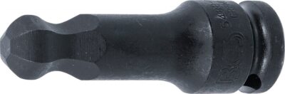 Bit de impact Inbus cu cap sferic 15 mm, lungime 75 mm, antrenare 1/2", BGS 5488-15