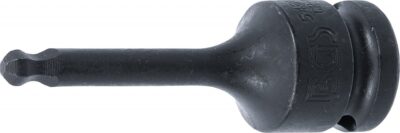 Bit de impact Inbus cu cap sferic 8 mm, lungime 75 mm, antrenare 1/2", BGS 5488-6