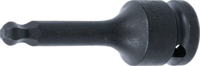 Bit de impact Inbus cu cap sferic 8 mm, lungime 75 mm, antrenare 1/2", BGS 5488-8