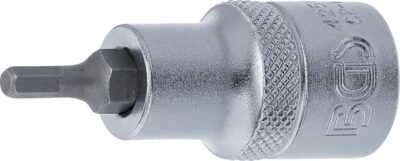 Bit Imbus 4mm, lungime 55mm, antrenare cu tubulara 1/2", BGS 4250