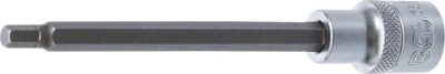 Bit Imbus 6 mm, lungime 140mm, antrenare cu tubulara 1/2", BGS 4271