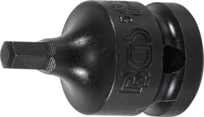 Bit Imbus de impact 6 mm, lungime 42mm, antrenare cu tubulara 1/2”, BGS 5485-6