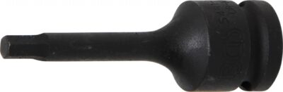Bit Imbus de impact 6 mm, lungime 75mm, antrenare cu tubulara 1/2", BGS 5481-M6
