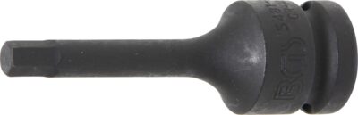 Bit Imbus de impact 7 mm, lungime 75mm, antrenare cu tubulara 1/2", BGS 5481-M7