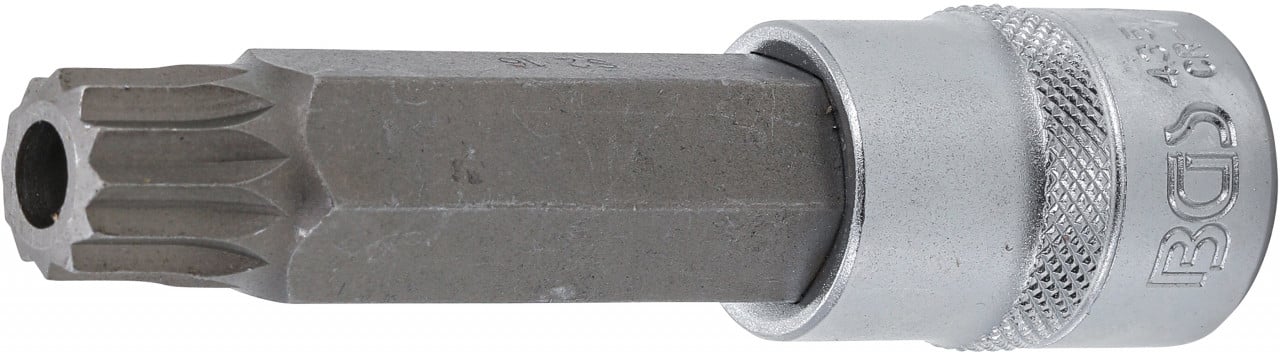 Bit Spline (XZN) M16 cu gaura, lungime 100mm, antrenare cu tubulara 1/2″, BGS 4357 – Chei Tubulare cu Biti Bit Spline (XZN) M16 cu gaura, lungime 100mm, antrenare cu tubulara 1/2", BGS 4357 - Chei Tubulare cu Biti