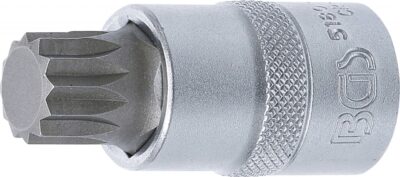 Bit Spline (XZN) M17, lungime 55mm, antrenare cu tubulara 1/2", BGS 5180-M17
