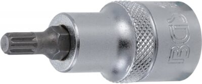 Bit Spline (XZN) M6, lungime 55mm, antrenare cu tubulara 1/2", BGS 4351