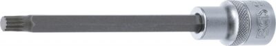 Bit Spline (XZN) M8, lungime 140mm, antrenare cu tubulara 1/2", BGS 4332