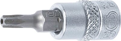 Bit Torx T20 cu gaura, antrenare cu tubulara 1/4", BGS 2359