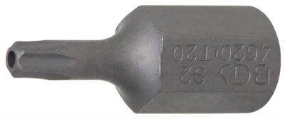 Bit Torx T20 cu gaura de securizare, lungime 30mm, antrenare 10mm(3/8"), BGS 4620