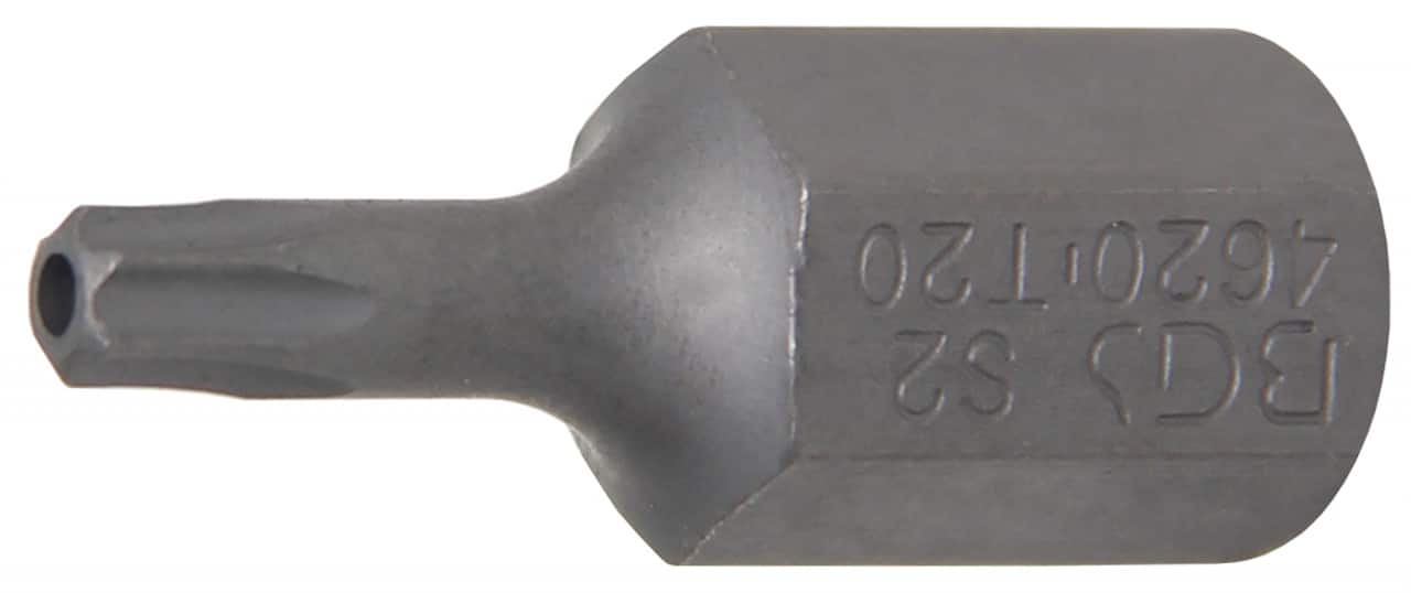 Bit Torx T20 cu gaura de securizare, lungime 30mm, antrenare 10mm(3/8″), BGS 4620 – Chei Tubulare cu Biti Bit Torx T20 cu gaura de securizare, lungime 30mm, antrenare 10mm(3/8"), BGS 4620 - Chei Tubulare cu Biti
