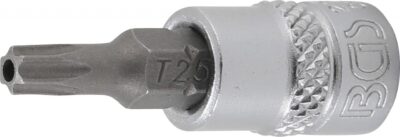 Bit Torx T25 cu gaura, antrenare cu tubulara 1/4", BGS 2360
