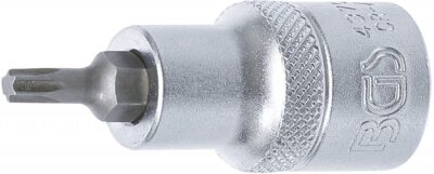 Bit Torx T25, lungime 55mm, antrenare cu tubulara 1/2", BGS 4370