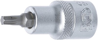 Bit Torx T30, lungime 55mm, antrenare cu tubulara 1/2", BGS 4371