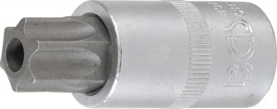 Bit Torx T70 cu gaura, lungime 55mm, antrenare cu tubulara 1/2", BGS 4377