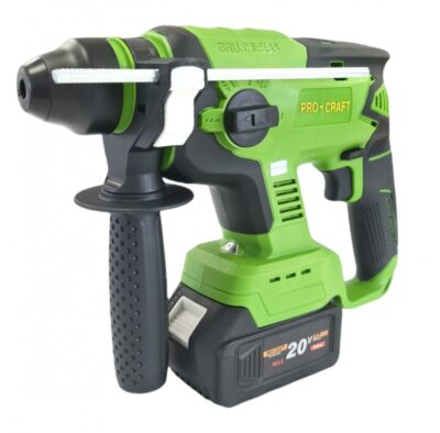 Bormasina cu acumulator, Procraft PHA20 20V, 4 Ah, 1400 Rpm, 4500 percutii, Brushless, SDS
