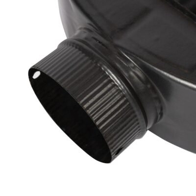 Burlan recuperator caldura plat, 130 mm, Gri mat - SimpleTools