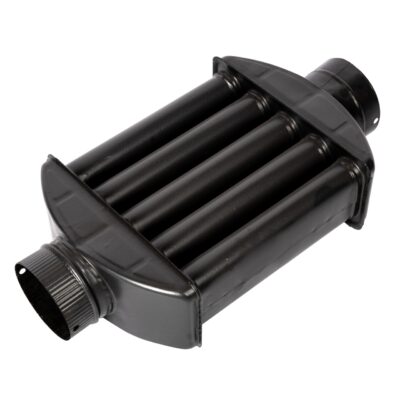 Burlan recuperator caldura plat, 130 mm, Gri mat - SimpleTools