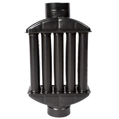Burlan recuperator caldura plat, 130 mm, Gri mat - SimpleTools