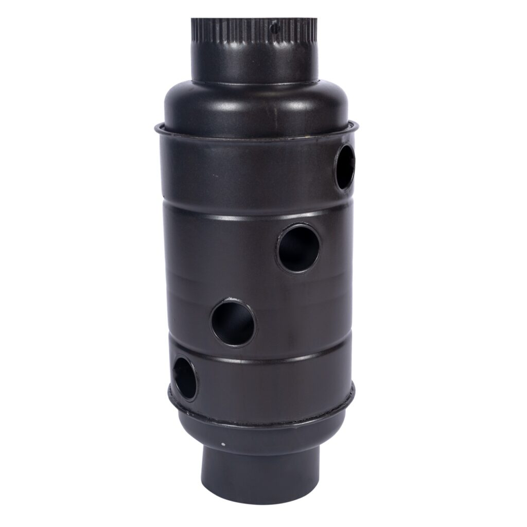 Burlan recuperator caldura, rotund, 130 mm, Gri mat - SimpleTools