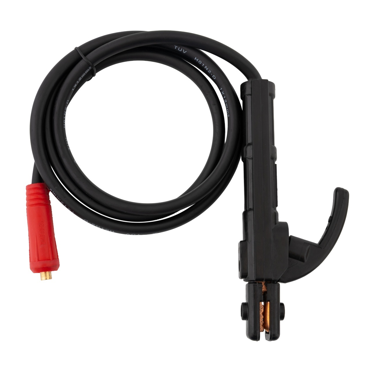 Cablu cu cleste de sudura 12 mm2, 300A, Rotor – In lucru Cablu cu cleste de sudura 12 mm2, 300A, Rotor - In lucru