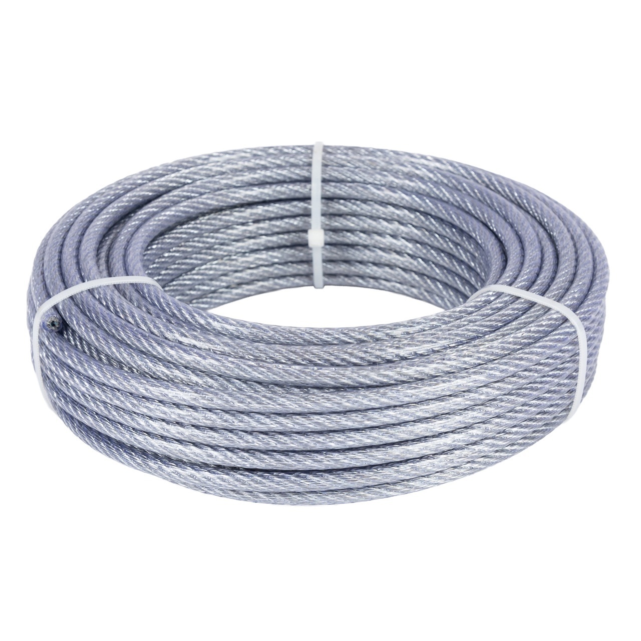 Cablu otel zincat Micul Fermier, plastifiat, diametru 4-5.5mm, lungime 25m – In lucru Cablu otel zincat Micul Fermier, plastifiat, diametru 4-5.5mm, lungime 25m - In lucru