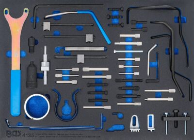 Cale distributie pentru motoare Fiat, Ford, Citroen, Peugeot Echipare sertar 44988 pentru dulap de scule cu 7 sertare, BGS 4135