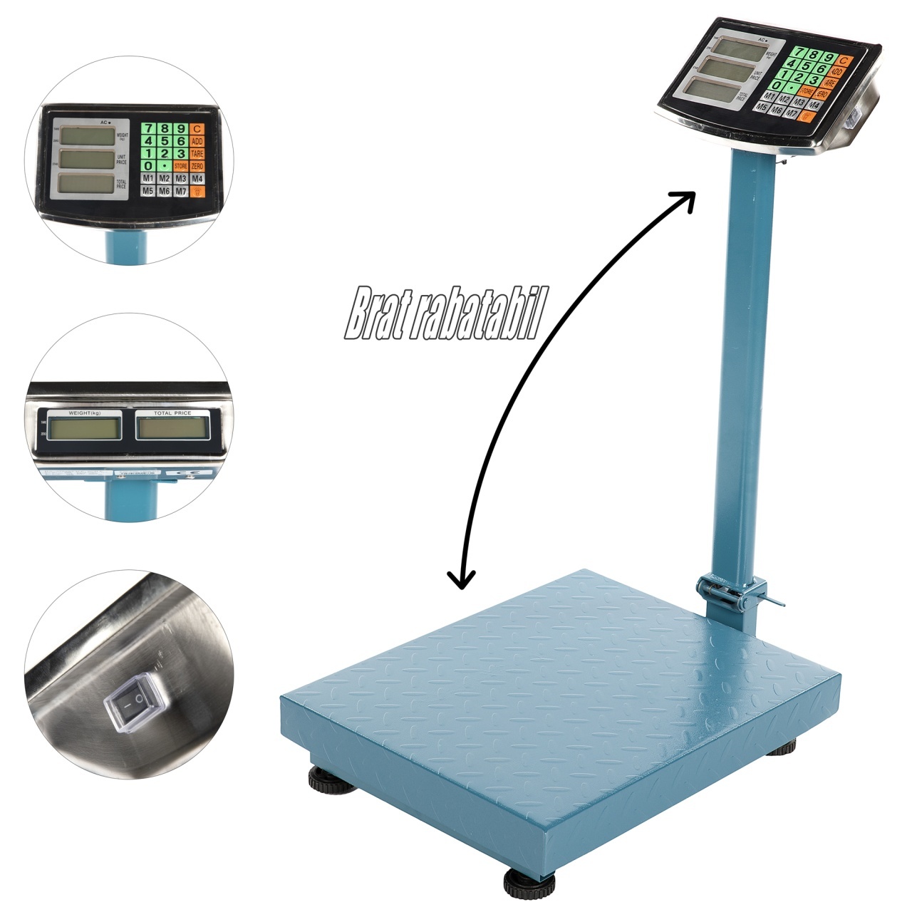 Cantar electronic Micul Fermier 300Kg afisaj dublu brat – Cantare electronice industriale Cantar electronic Micul Fermier 300Kg afisaj dublu brat - Cantare electronice industriale