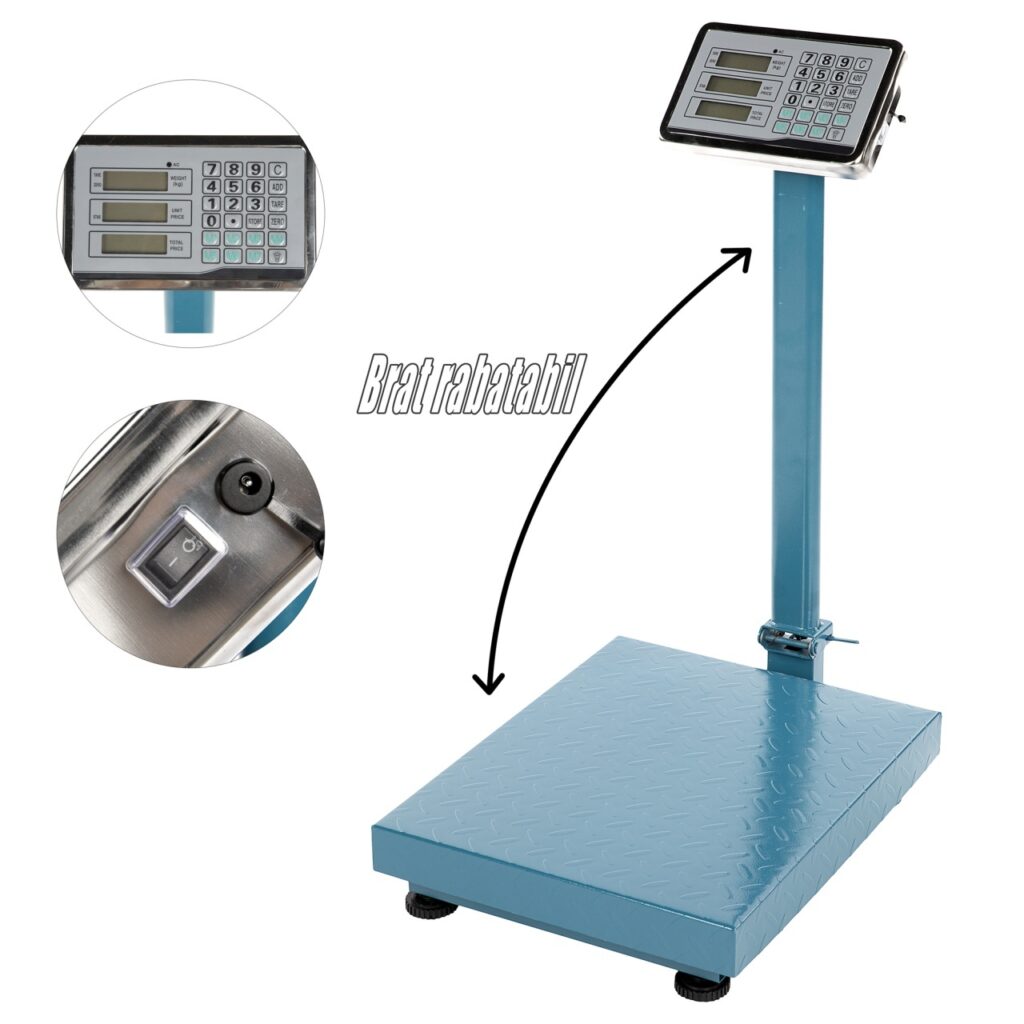 Cantar electronic Micul Fermier 350Kg brat - In lucru
