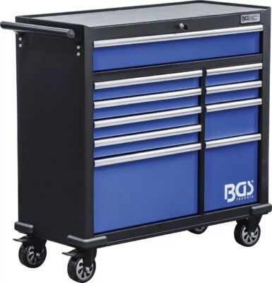 Carucior atelier XXL, 10 sertare, gol, BGS 4206