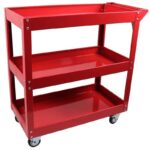 Carucior cu 3 rafturi pentru depozitarea si transportul sculelor - Mobilier atelier