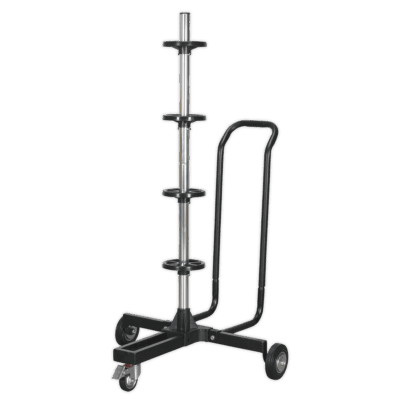Carucior depozitare roti cu maner, capacitate 100kg