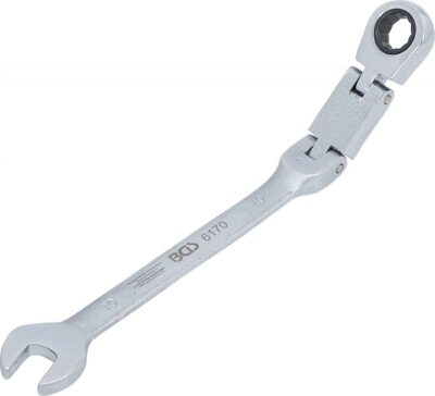 Cheie combinata cu clichet 10 mm dublu articulata, BGS 6170