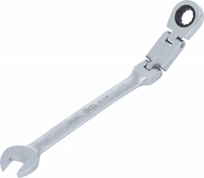 Cheie combinata cu clichet 14 mm dublu articulata, BGS 6174